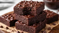 Brownie al cioccolato senza farina in 20 minuti: l’ideale quando hai voglia di qualcosa di dolce.