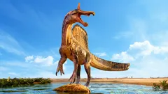 Nel Sahara scoperti i resti di una nuova specie di dinosauro sorprendentemente grande.